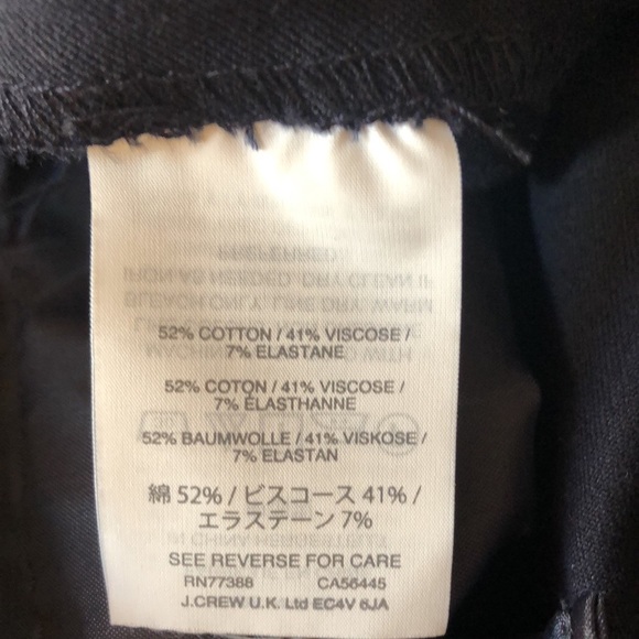 J. Crew Navy Blue Maddie Trouser Bi-Stretch Cotton Slim Straight Dress Pants - Picture 7 of 13